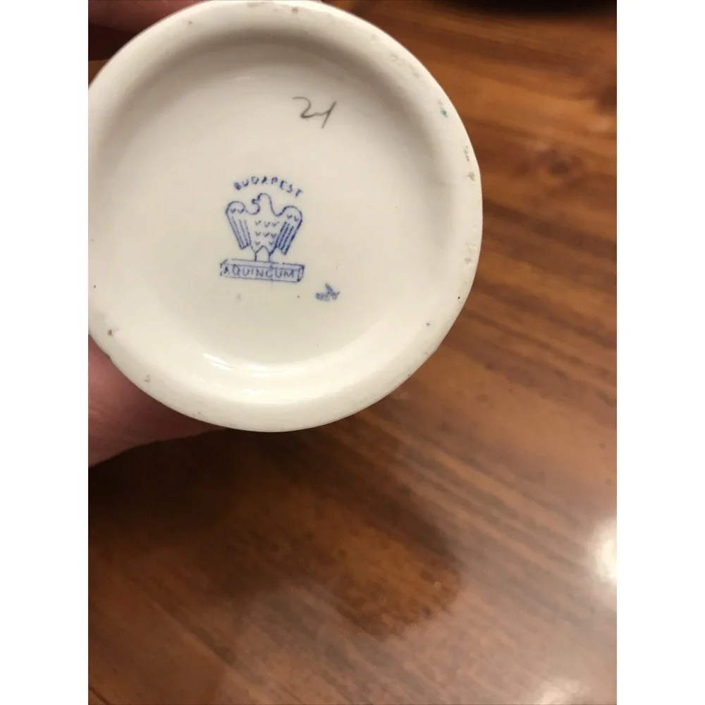 vintage souvenir Aggtelek Hungary‎ Toothpick Holder Quincum